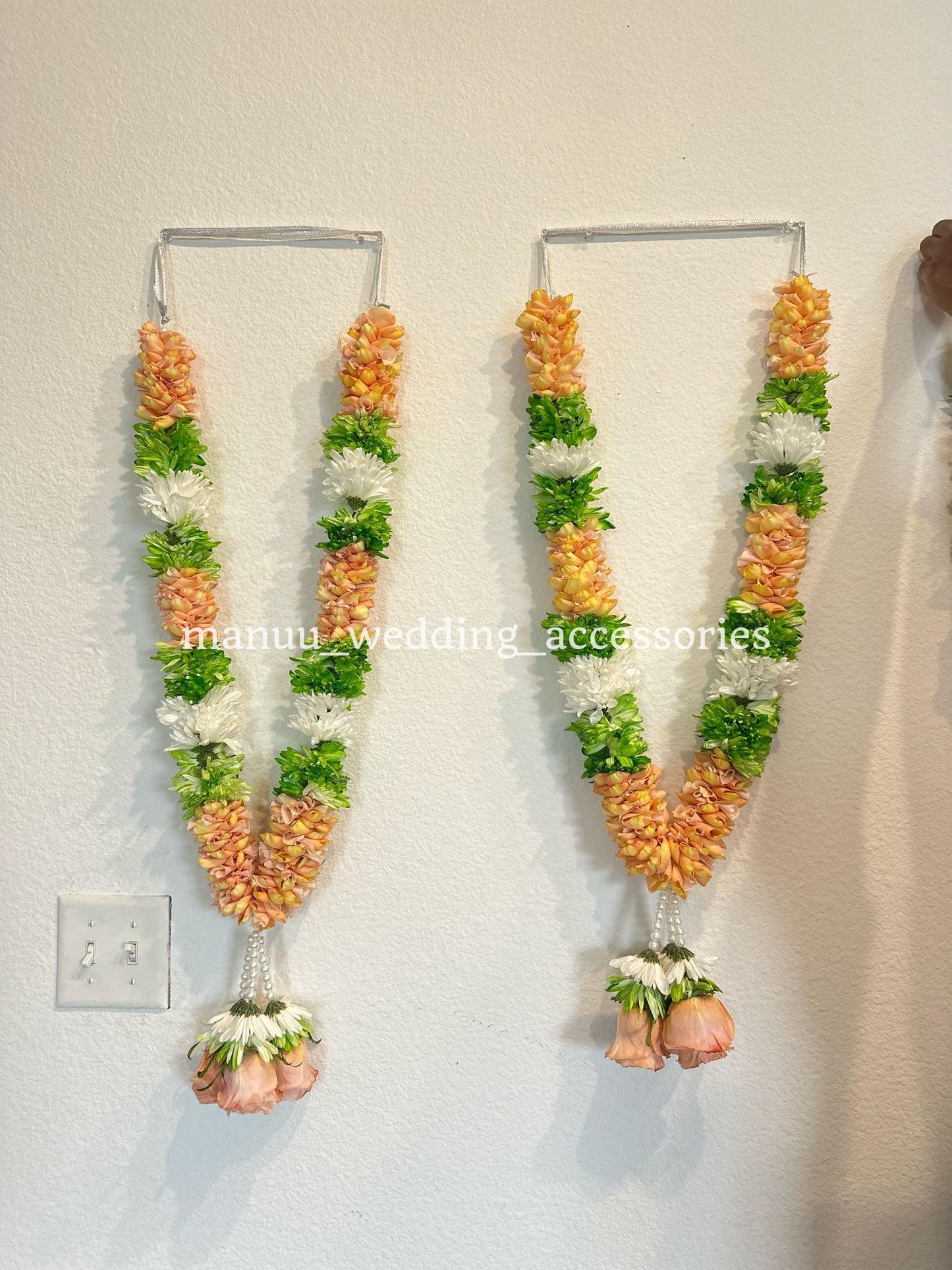 Fresh Flower Garlands – Roses Petals, Carnations - Customization Available