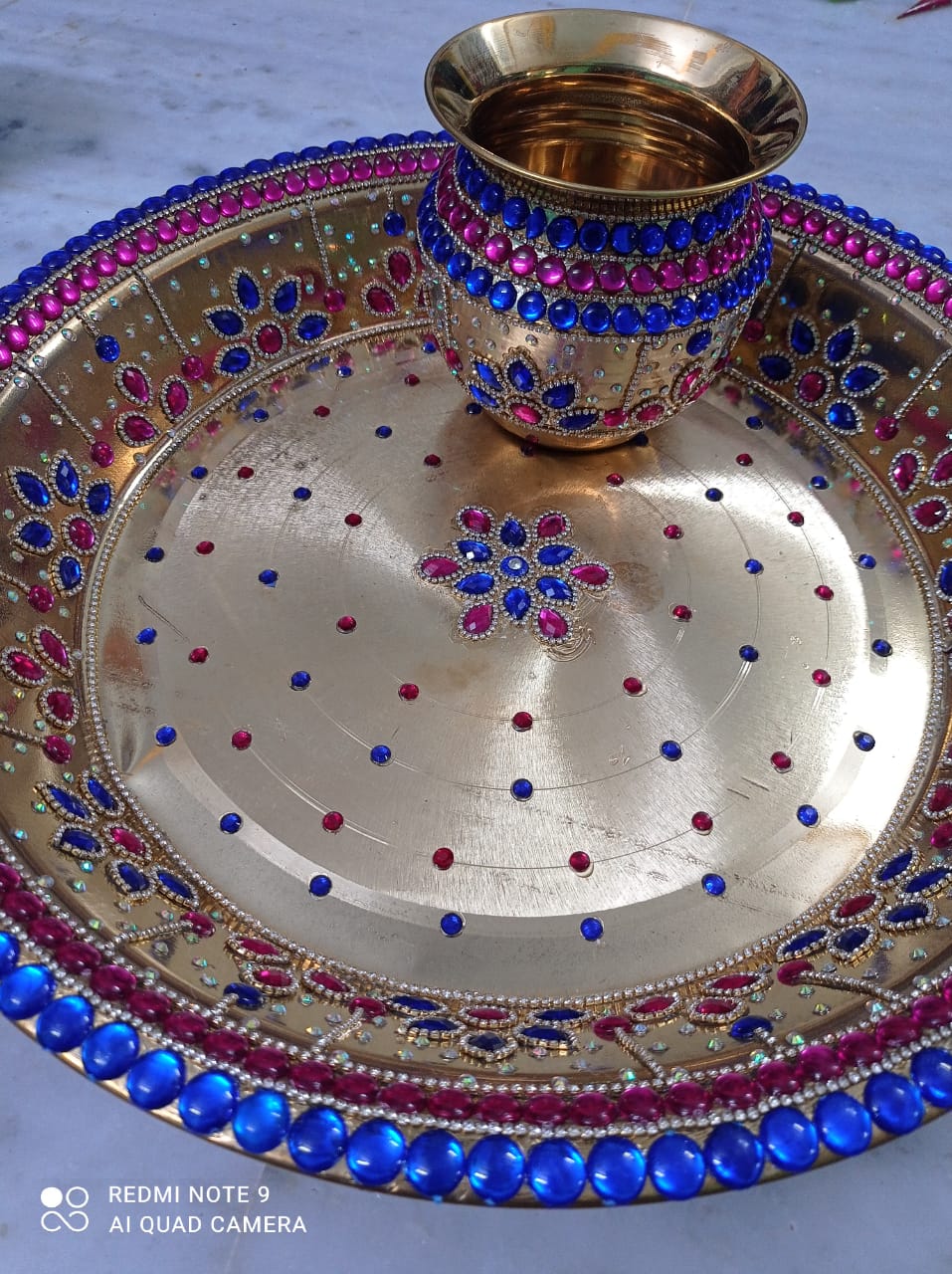 Kanyadanam Set - Chembu & Tambalam - Pink & Blue