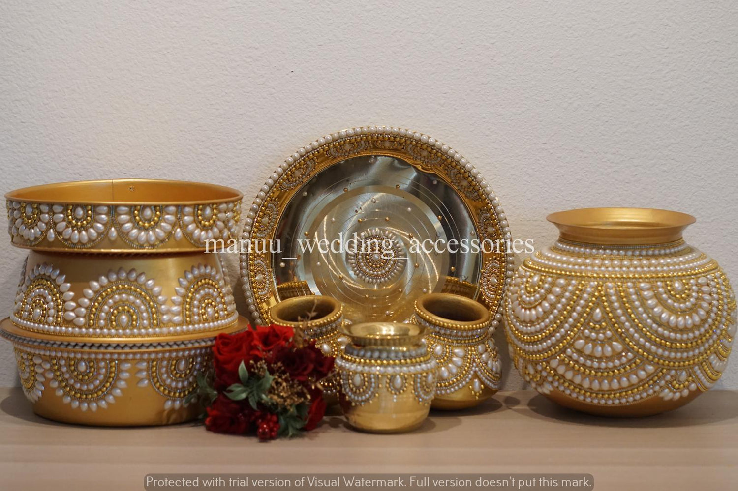 Complete Wedding Set - White and Gold Design