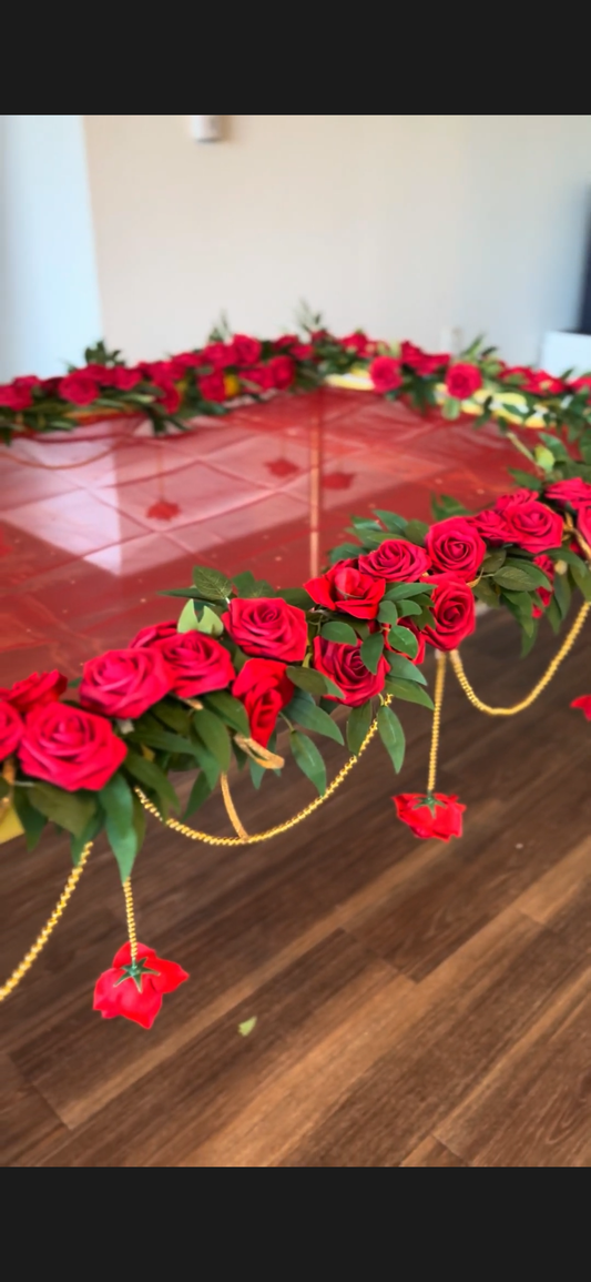 Phoolan Ka Chadar – Red Rose Elegance