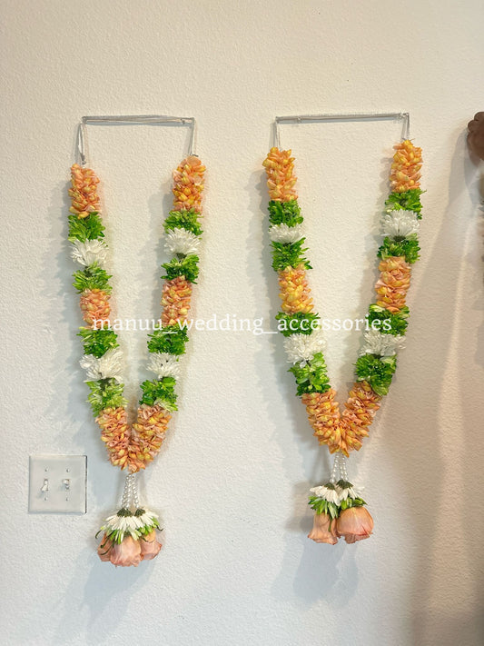 Fresh Flower Garlands – Roses Petals, Carnations - Customization Available