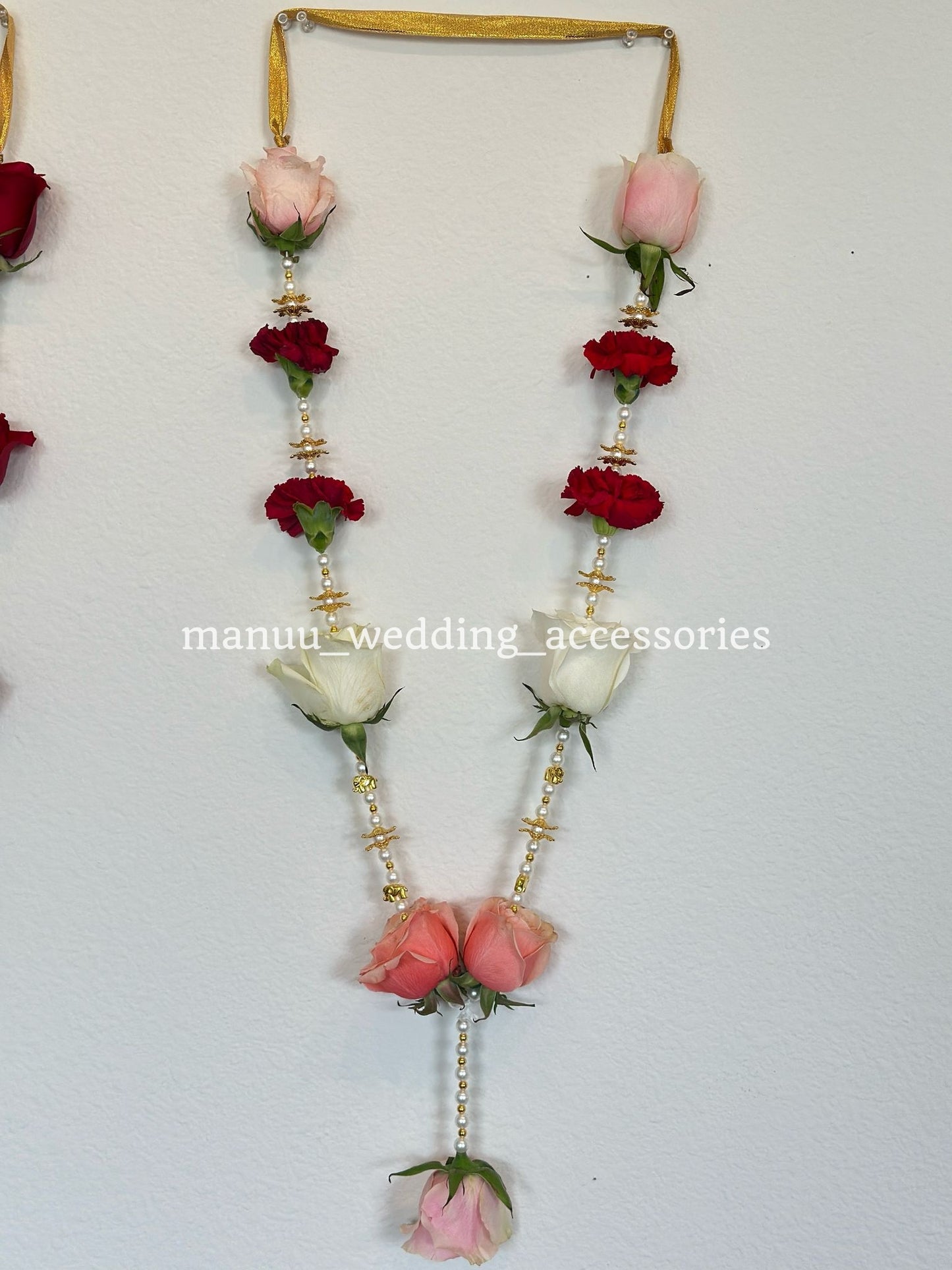 Fresh Flower Garlands – Rose, carnations & Babys Beats - Customization Available