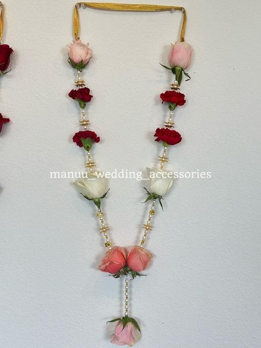 Fresh Flower Garlands – Rose, carnations & Babys Beats - Customization Available