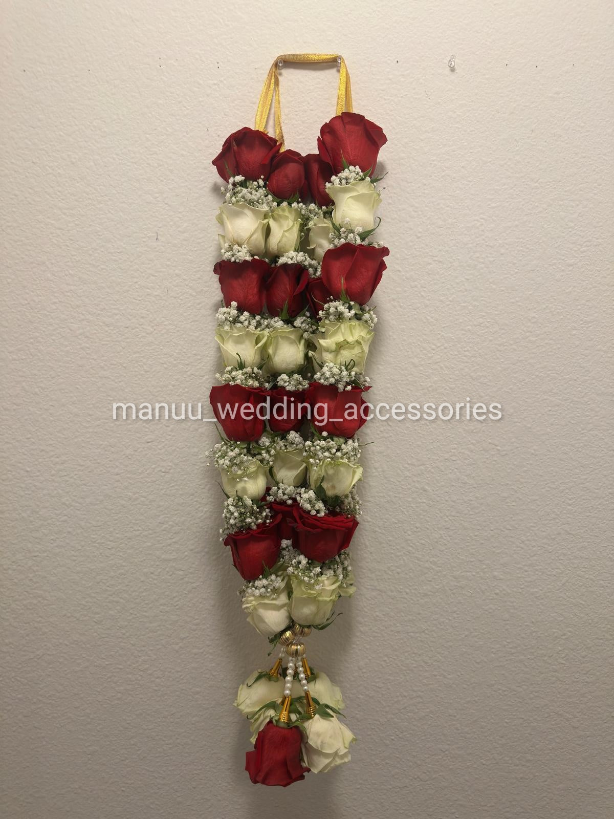 Fresh Flower Garlands – Roses & Baby's Breath - Customization Available