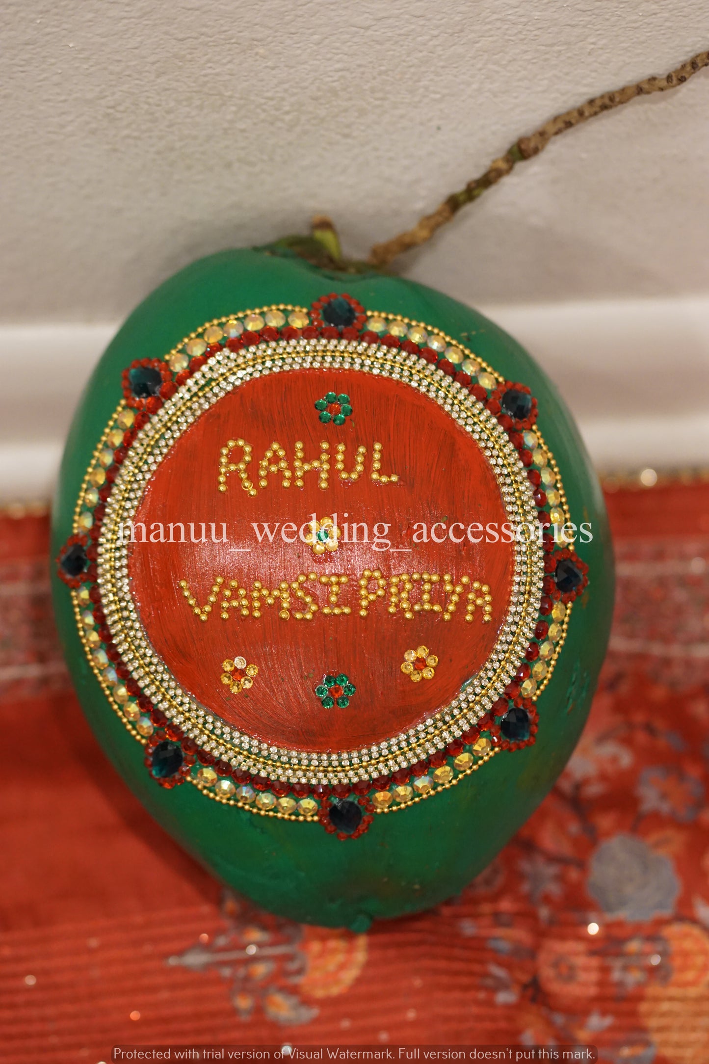 Fresh Kobbari Bondam - Round Shape with Names