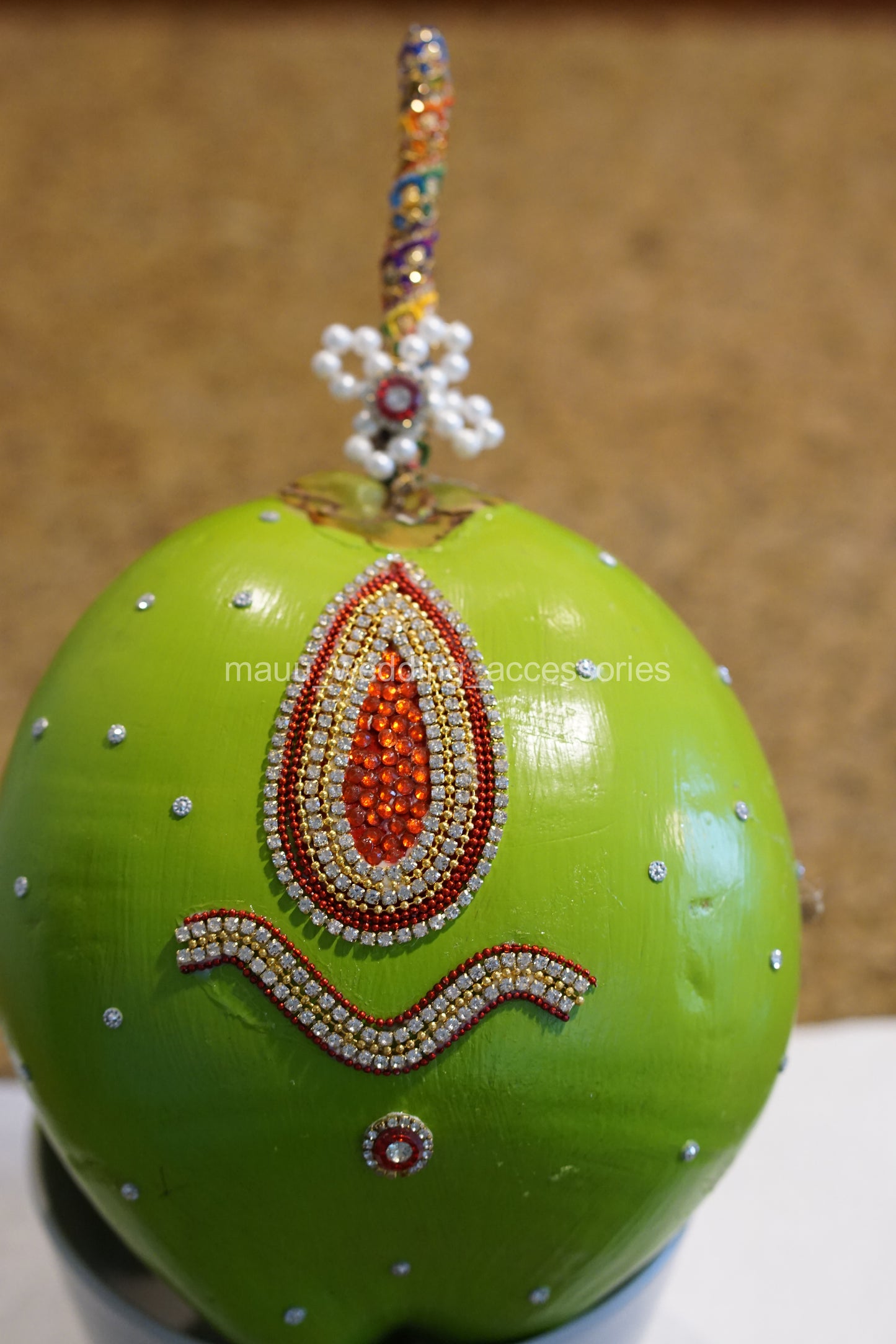 Fresh Kobbari Bondam - Pelli Thilakam Design